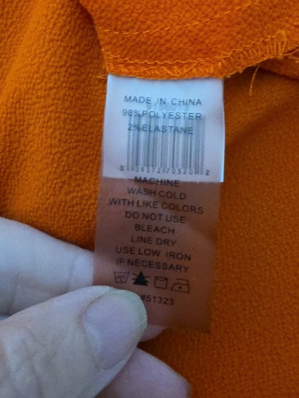 Vince Camuto Rust Orange Draped Tunic - Picture 6 of 6